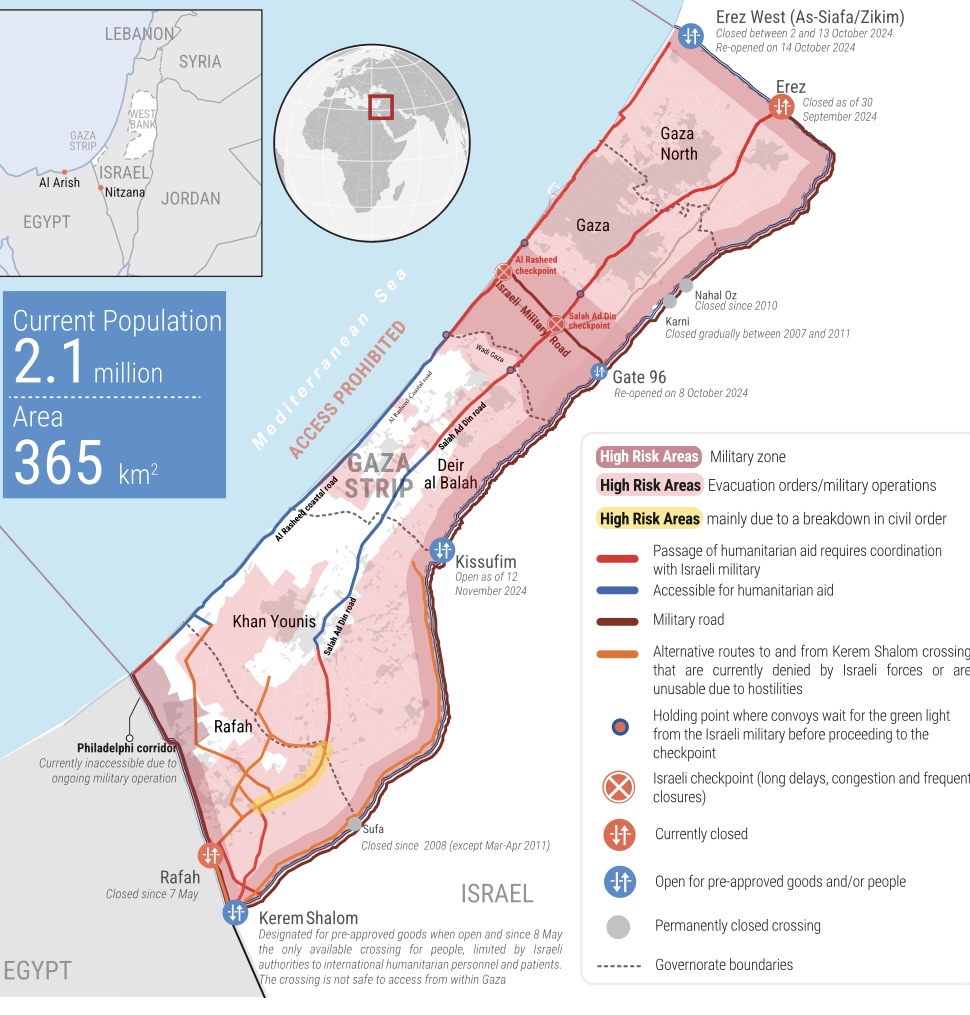Data, October 7, 2023 - November 15, 2024 – The Gaza Strip inline image